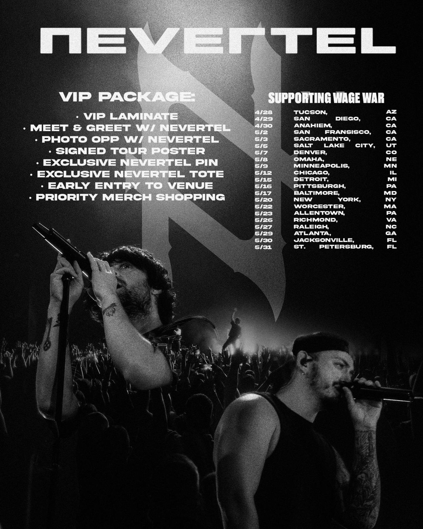 Nevertel Tour Poster 2026